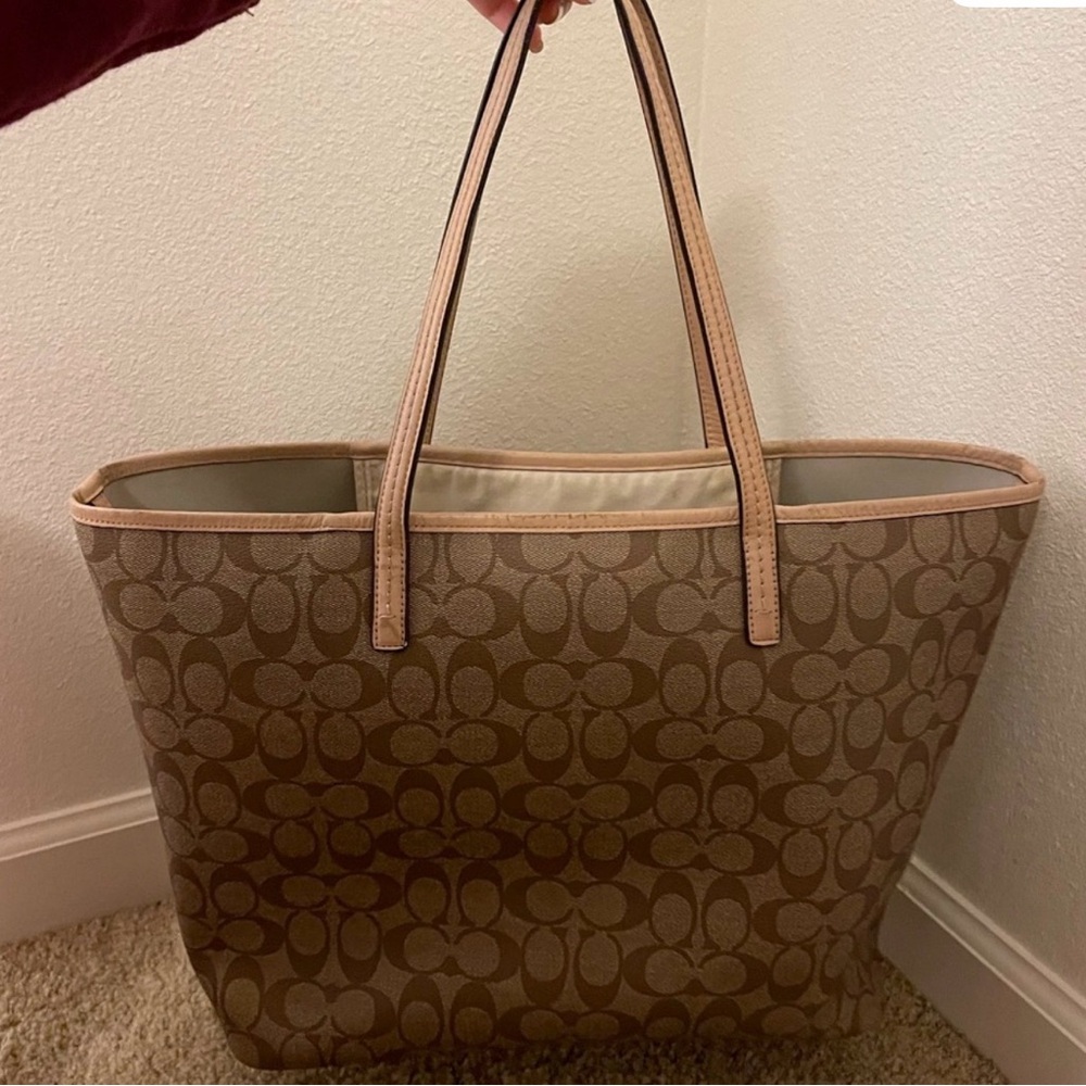 Lightly Used Authentic Coach Brown - image 3